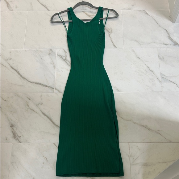 Freshman Emerald Green Midi Dress - Picture 1 of 3